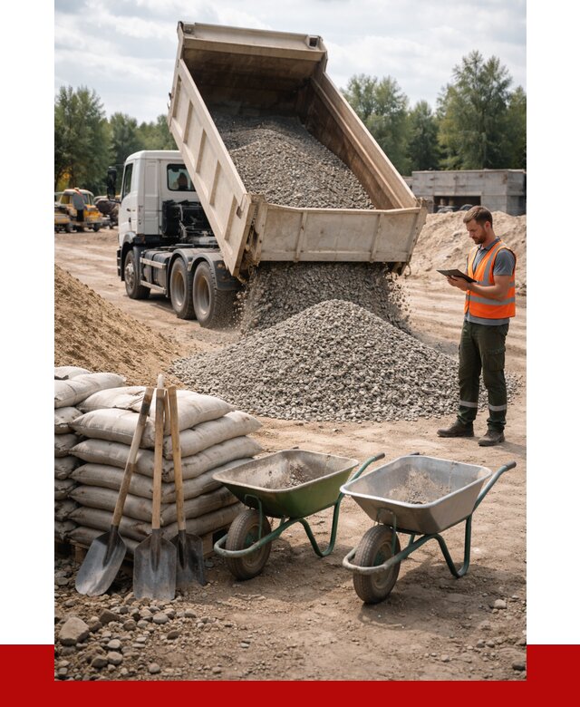 Доставка нерудных материалов в Смоленске от 1231 руб. | ПРОНЕРУДСмл