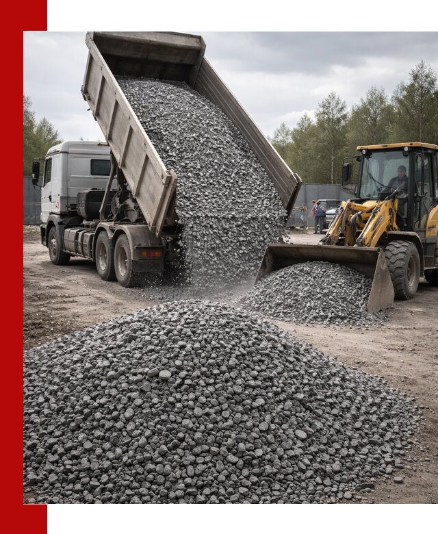 Доставка и продажа щебня гранитного в Смоленске