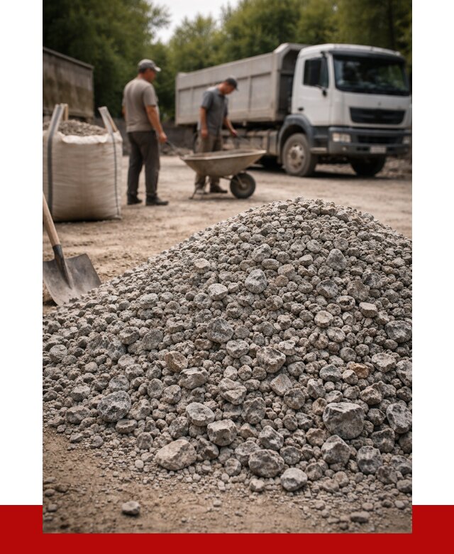 Гранитный щебень фракция 20-40 в Смоленске от 3282 руб. ПРОНЕРУДСмл