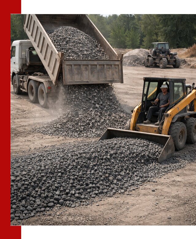 Гранитный щебень фракция 40-70 с доставкой в Смоленске