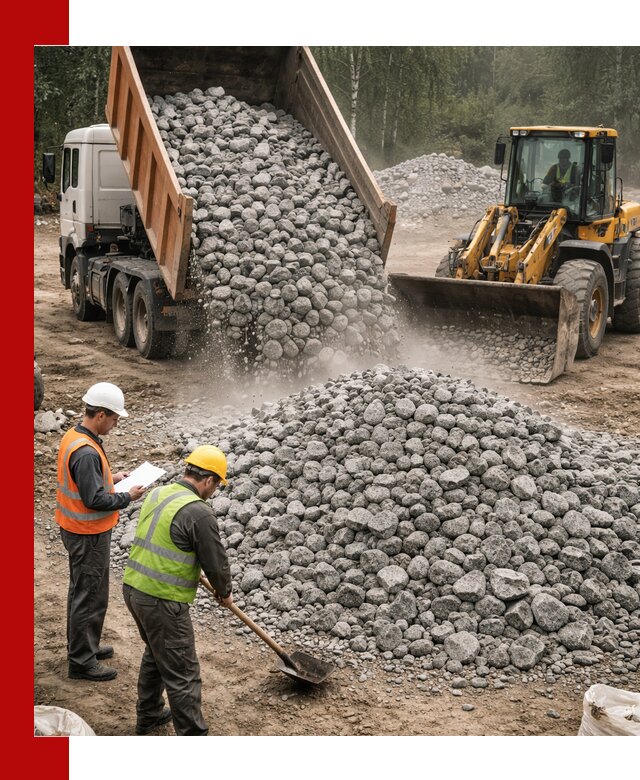 Гранитный щебень фракция 70-150 доставка в Смоленске