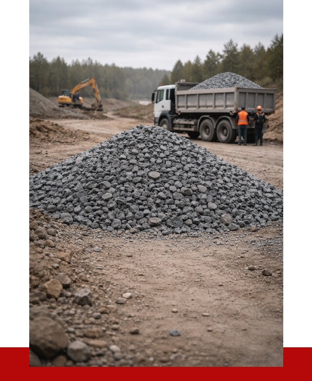 Щебень габбро диабаз фракция 40-70 в Смоленске от 2256 р-ПРОНЕРУДСмл