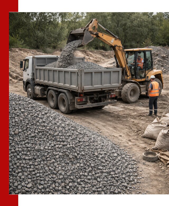 Доставка гравийного щебня в Смоленске оптом и в розницу