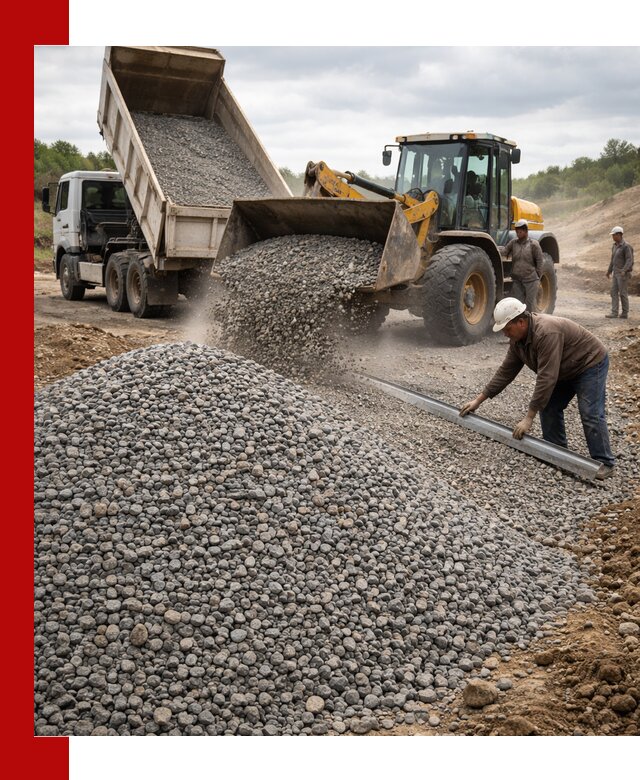 Гравийный щебень фракция 5-20 с доставкой в Смоленске