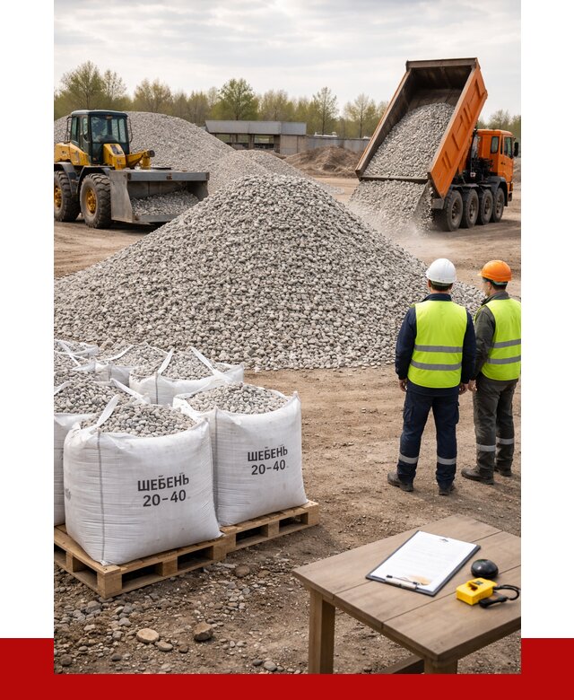 Известняковый щебень 20-40 в Смоленске от 2154 р. ПРОНЕРУДСмл