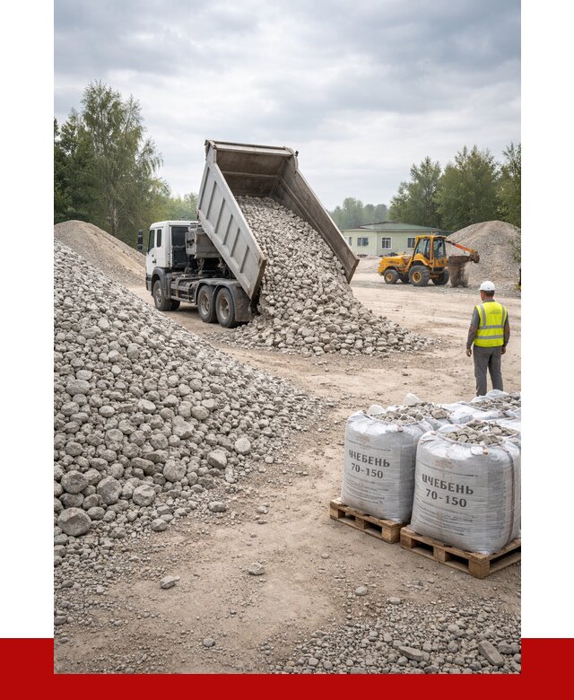 Известняковый щебень фракция 70-150 в Смоленске от 1282 р. | ПРОНЕРУДСмл