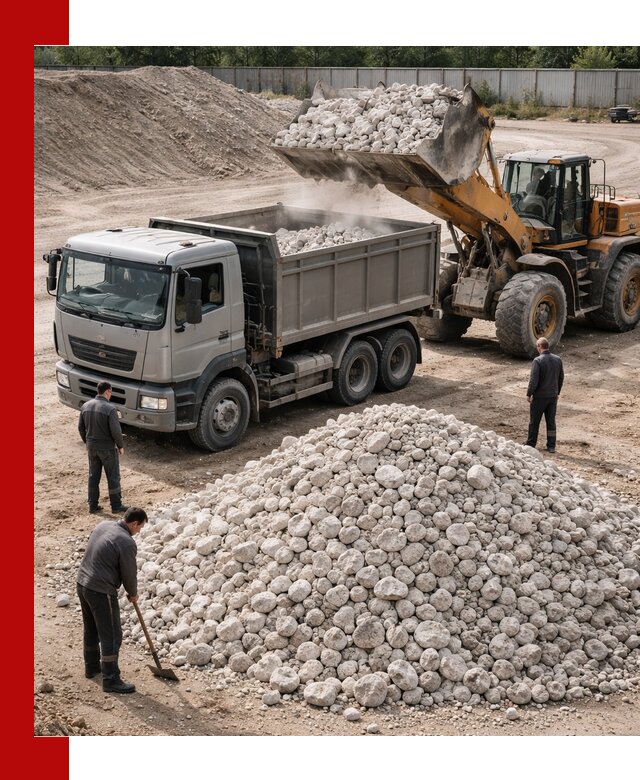 Известняковый щебень фракция 70–150 с доставкой в Смоленске