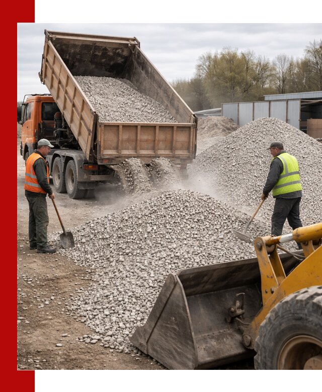 Доломитовый щебень фракции 5-20 с доставкой в Смоленске