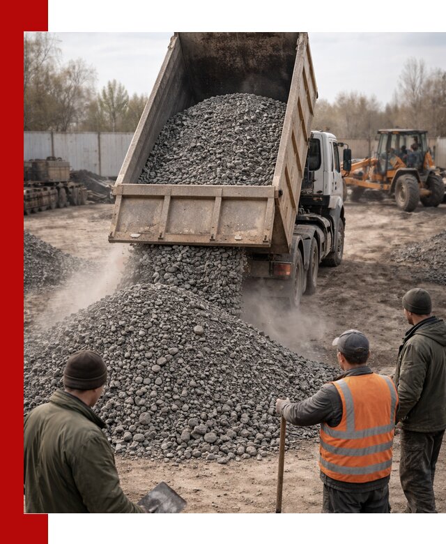 Доставка шлакового щебня в удобные сроки по выгодной цене в Смоленске