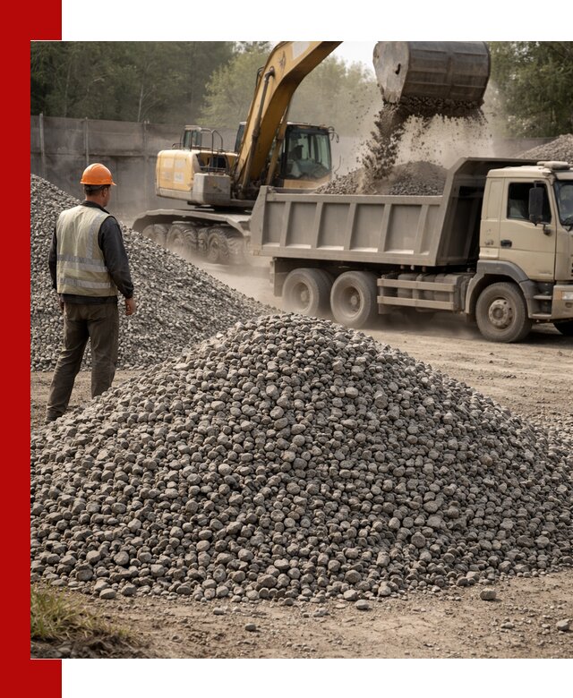 Шлаковый щебень фракция 5-20 с доставкой в Смоленске