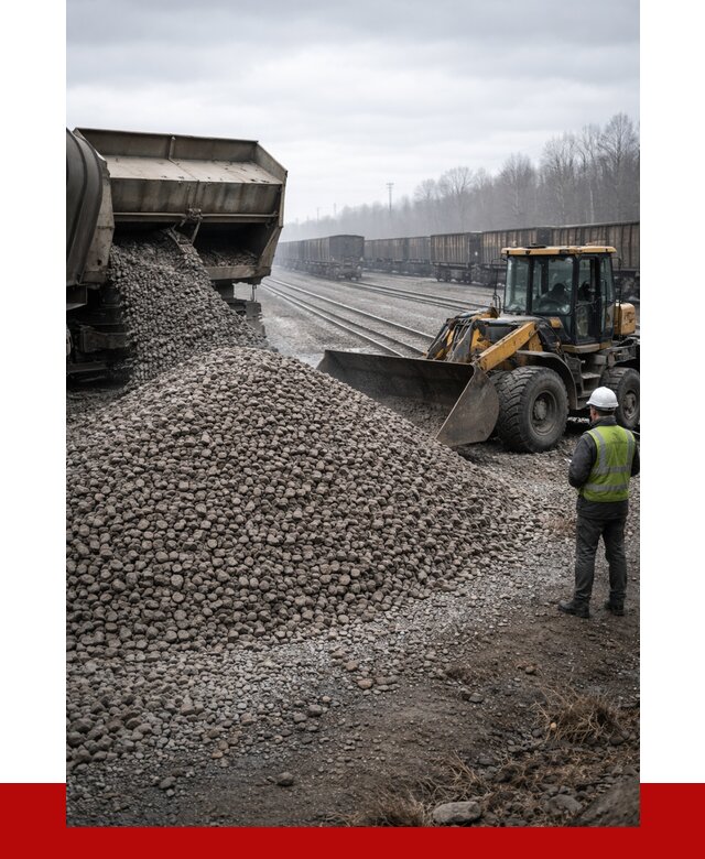 Купить железнодорожный щебень в Смоленске от 2871 р. | ПРОНЕРУДСмл