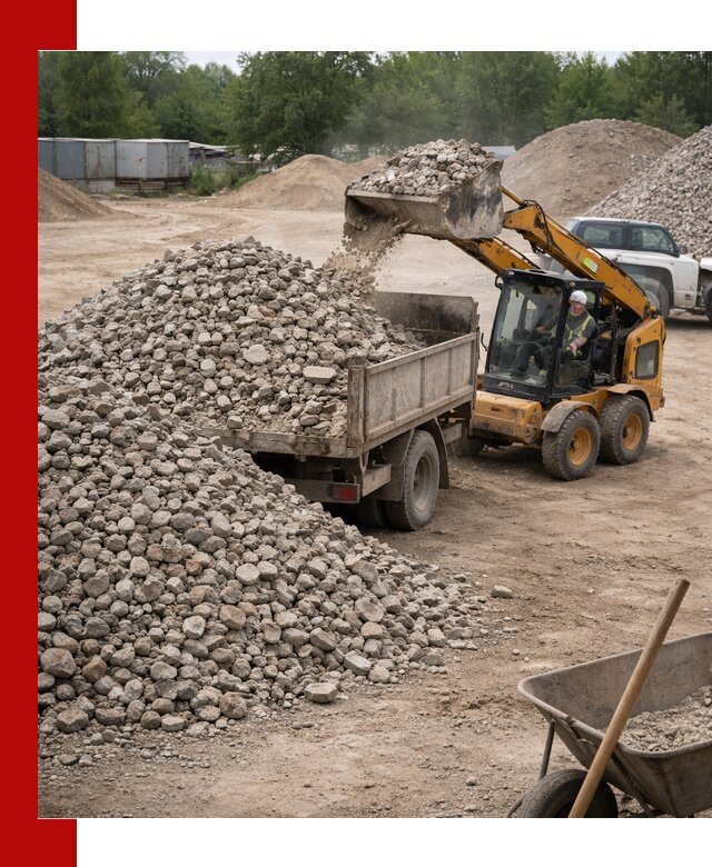 Доставка вторичного щебня в Смоленске для строительных работ