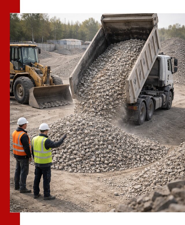 Вторичный щебень фракция 40–70 доставка в Смоленске