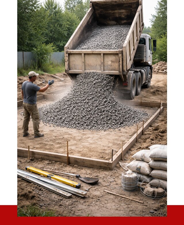 Купить щебень для фундамента в Смоленске от 4615 р. | ПРОНЕРУДСмл