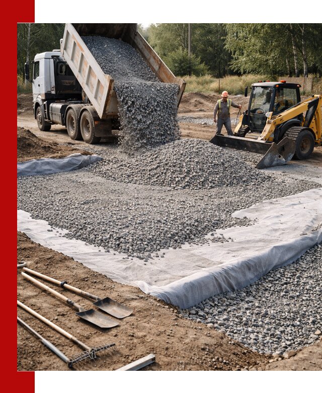 Щебень для фундамента с доставкой в Смоленске