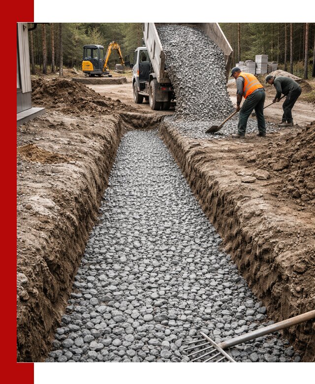 Щебень для дренажа с доставкой в Смоленске высокого качества