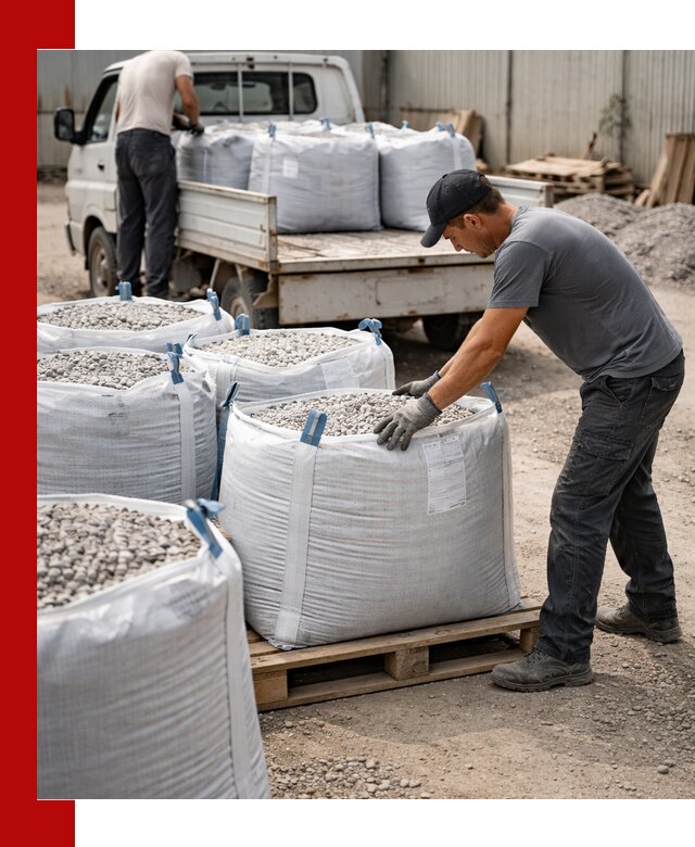 Доставка щебня в мешках по выгодным ценам в Смоленске