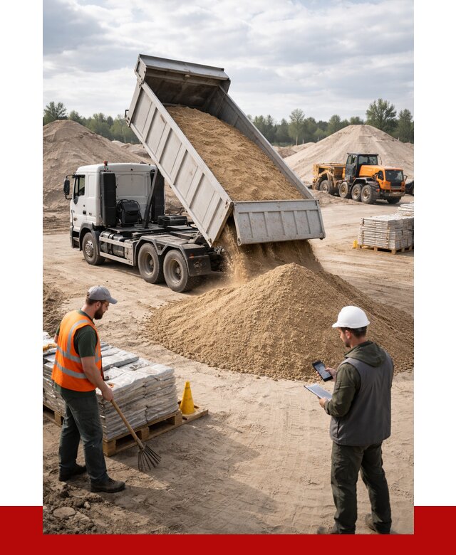 Карьерный песок с доставкой в Смоленске от 3692 р. ПРОНЕРУДСмл