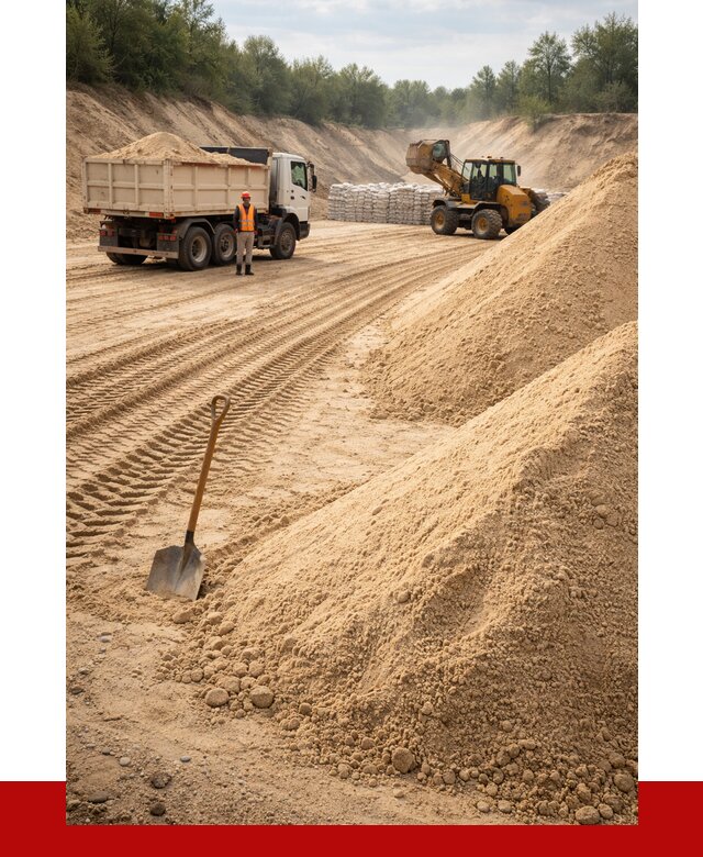 Карьерный песок мелкозернистый в Смоленске от 9230 р. | ПРОНЕРУДСмл