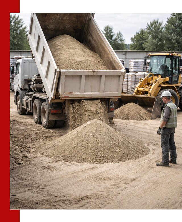 Поставка и доставка песка для бетона в Смоленске
