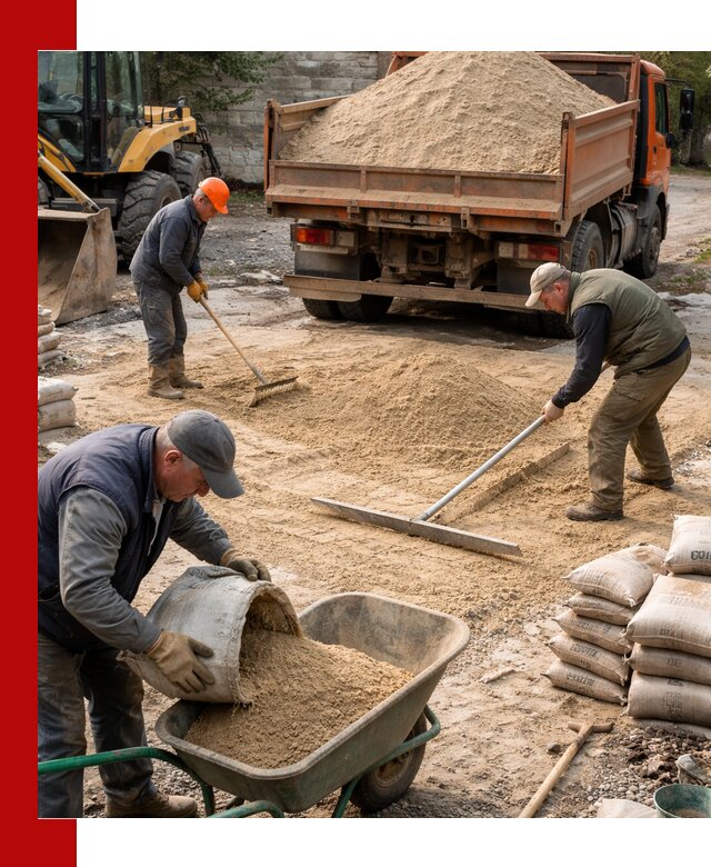 Поставка песка для стяжки в Смоленске с быстрой доставкой