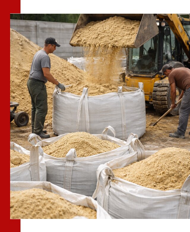 Поставка качественного песка для кладки в Смоленске