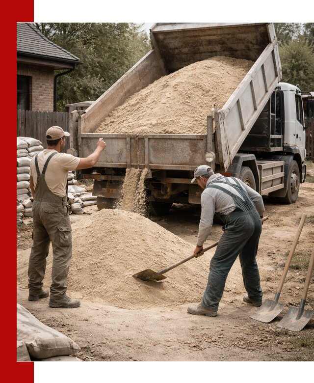 Песок для штукатурки с доставкой в Смоленске качественный и чистый