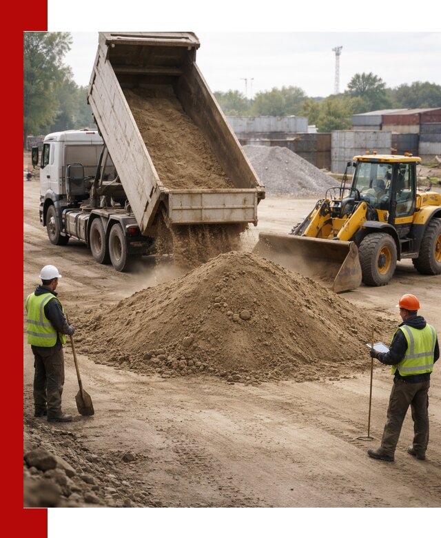 Доставка и продажа пескогрунта оптом и в розницу в Смоленске