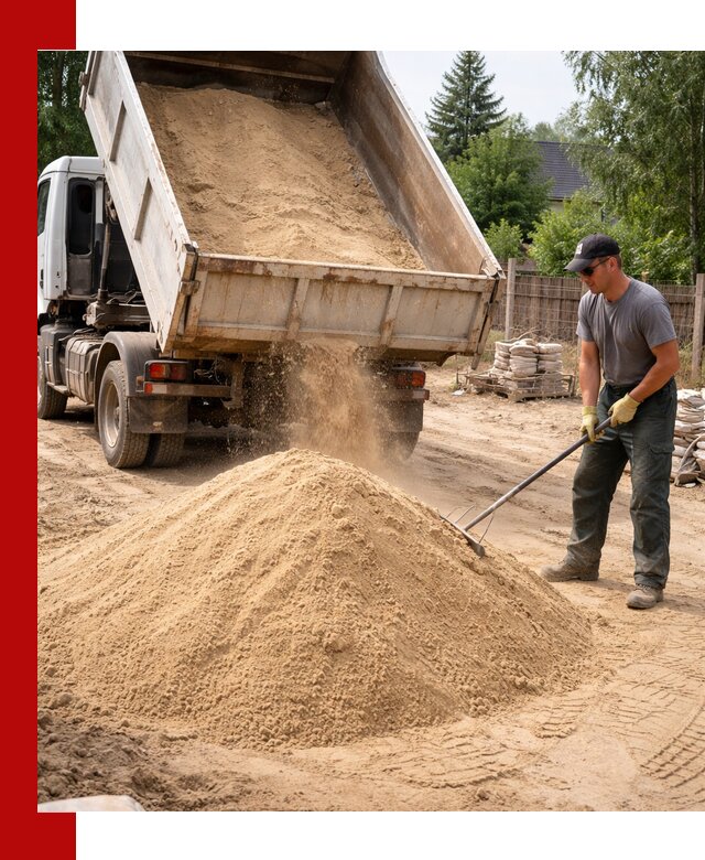 Доставка сухого песка самосвалами в Смоленске