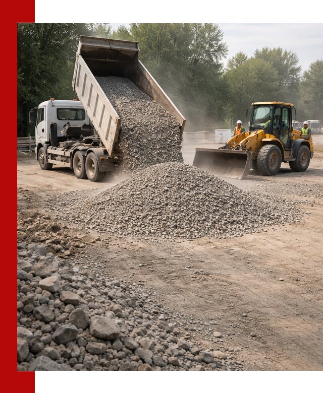 Гравий фракция 5–20 доставка в Смоленске оптом и в розницу