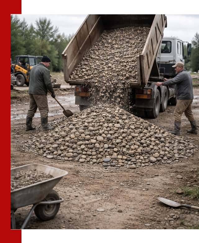 Доставка гальки речной оптом и в розницу в Смоленске