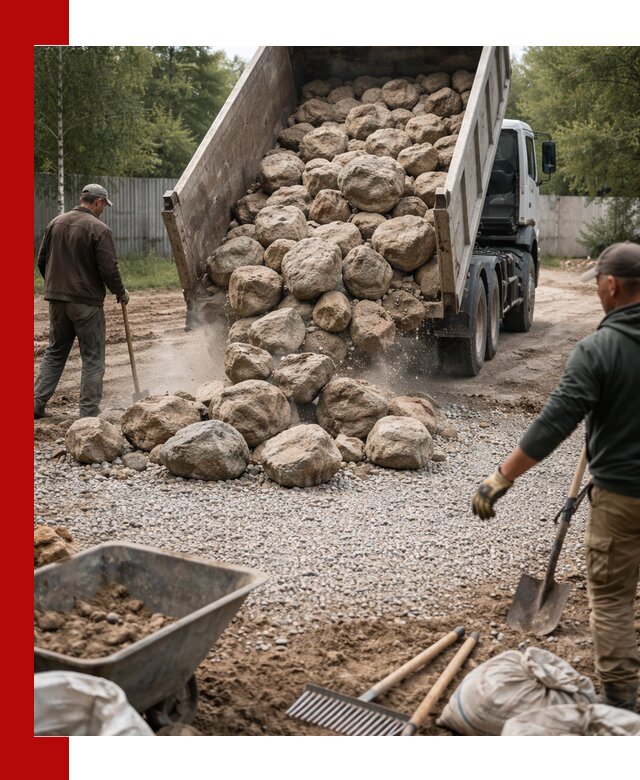 Доставка и укладка булыжника в Смоленске