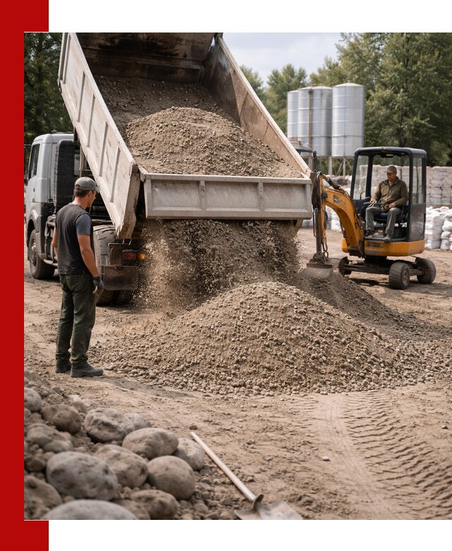 Доставка ПГС С3 в Смоленске самосвалами и миксерами
