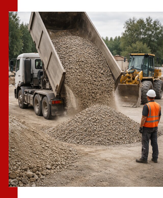 Доставка щпс в Смоленске — щебеночно-песчаная смесь под заборы и дорожки
