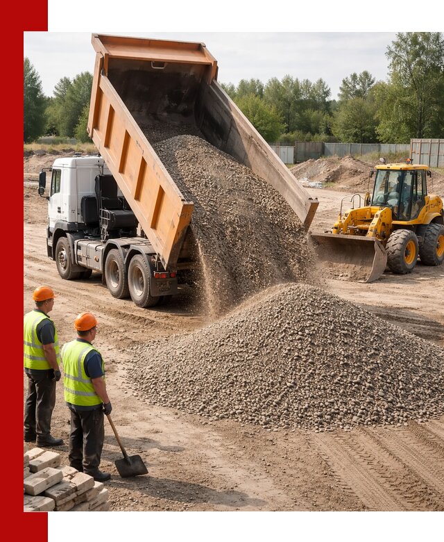 Доставка щебёночно-песчаной смеси ЩПС С7 в Смоленске