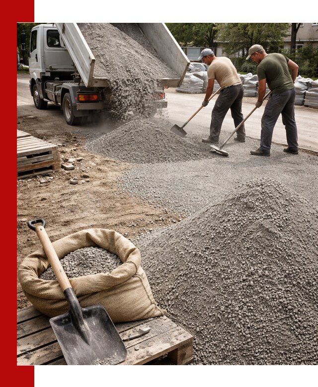 Отсев для тротуарной плитки в Смоленске — доставка и укладка