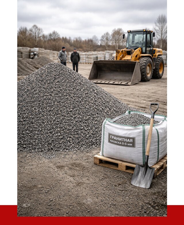 Купить гранитную крошку в Смоленске от 4922 р. с доставкой | ПРОНЕРУДСмл
