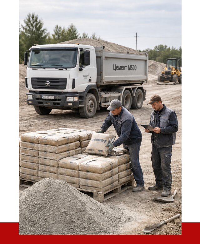Купить цемент м500 с доставкой в Смоленске от 5333 р. | ПРОНЕРУДСмл