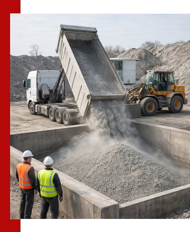 Доставка цемента навалом в Смоленске крупными партиями