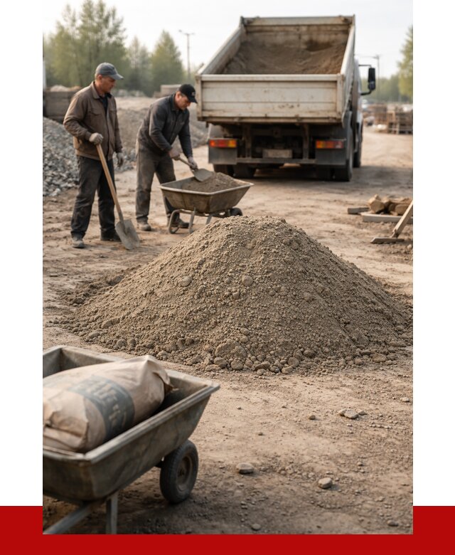 Цементно-песчаная смесь М150 в Смоленске от 4820 р. | ПРОНЕРУДСмл