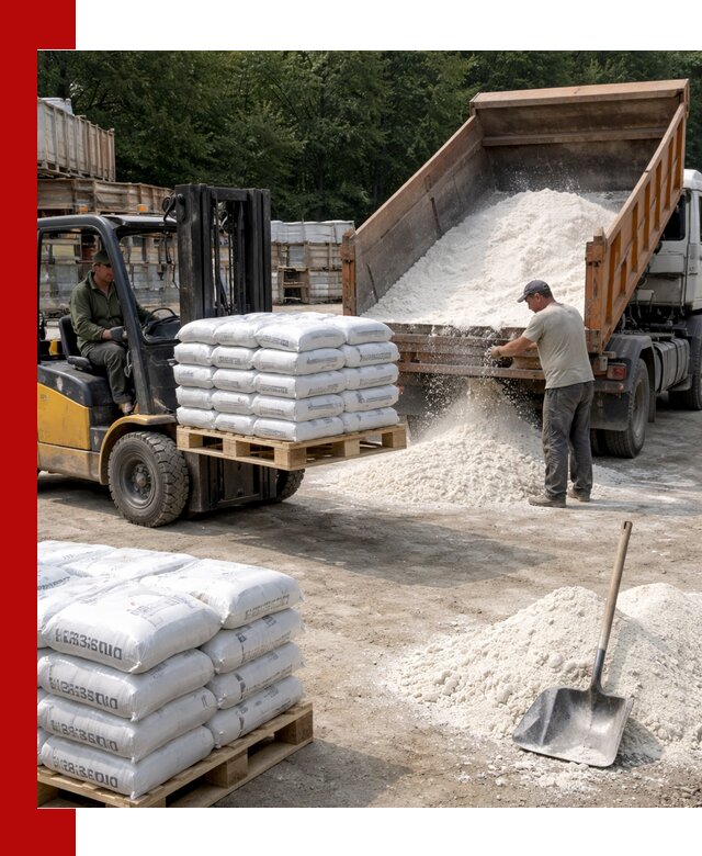 Доставка строительной извести оптом и в розницу в Смоленске