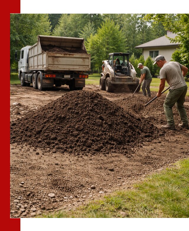 Доставка и укладка грунта для газона в Смоленске