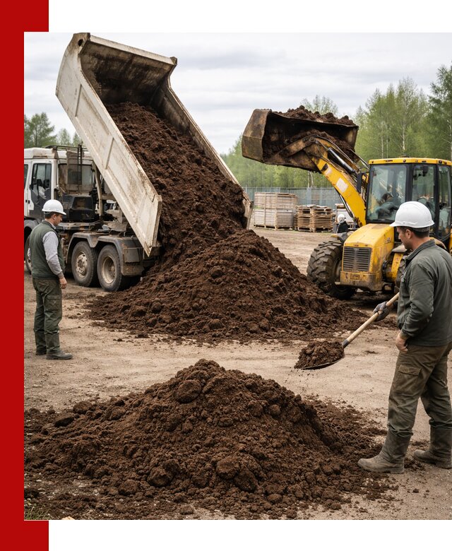 Доставка торфа оптом и в мешках в Смоленске