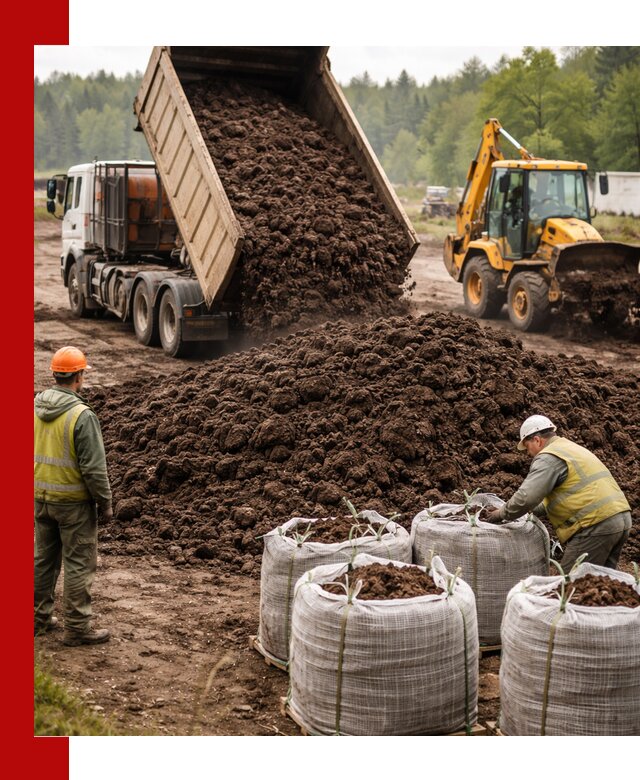 Доставка нейтрального торфа в Смоленске оптом и в розницу