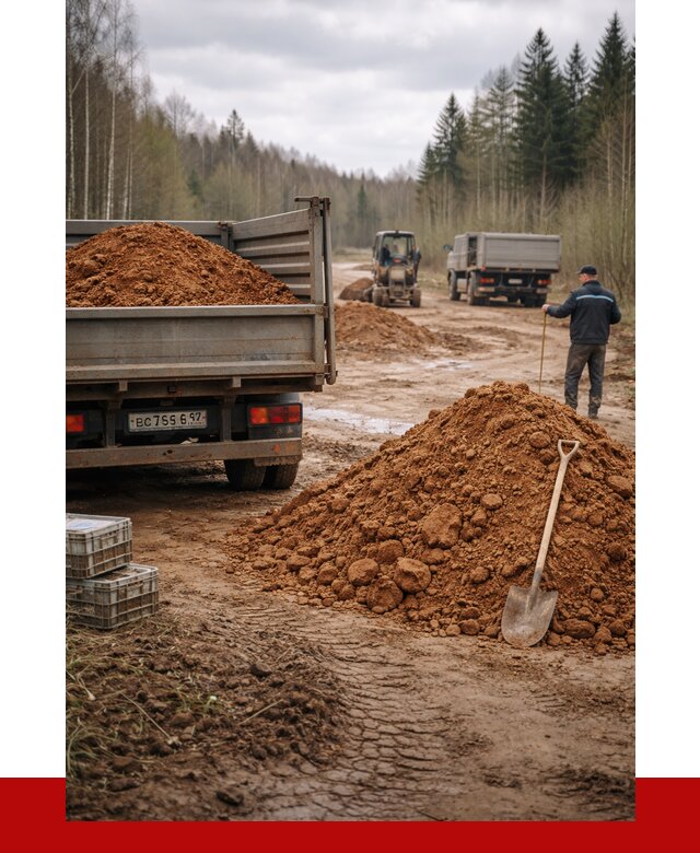 Глина и суглинки в Смоленске от 4615 р. за куб | ПРОНЕРУДСмл