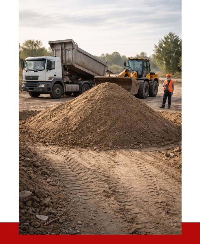 Купить песчаный грунт с доставкой в Смоленске от 4307 р. | ПРОНЕРУДСмл