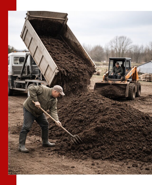 Доставка и продажа перегноя в Смоленске быстро и дешево