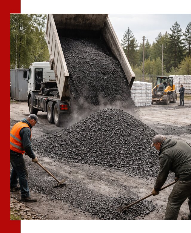 Доставка и продажа асфальтного гранулята в Смоленске