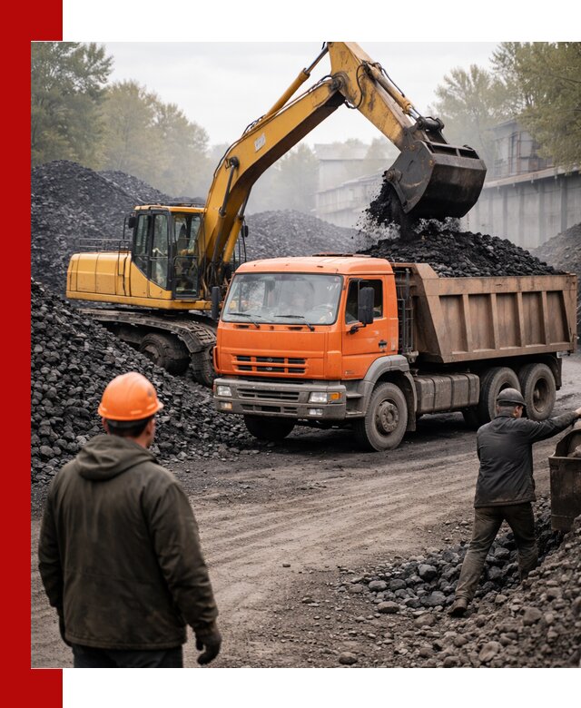 Доставка угля автотранспортом в Смоленске быстро и выгодно