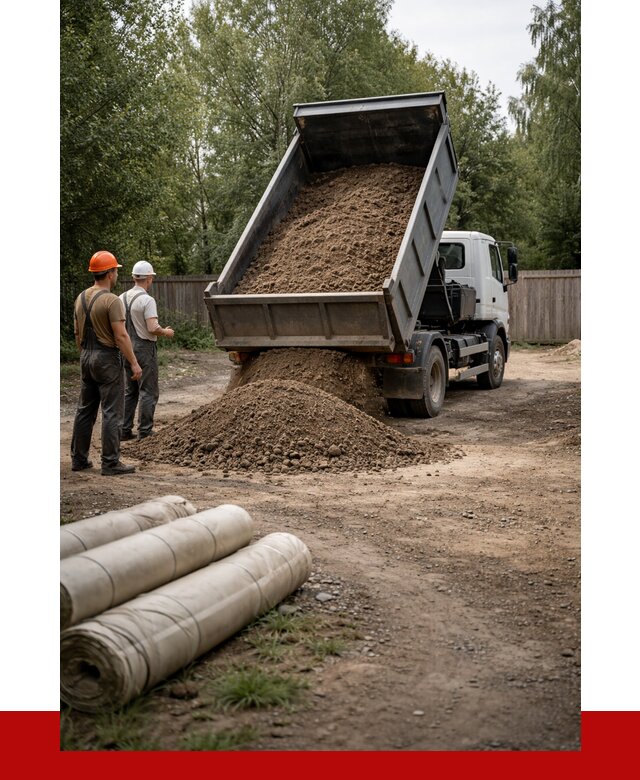 Доставка сыпучих материалов самосвалом в [cvi] от 4307 р. | ПРОНЕРУДСмл